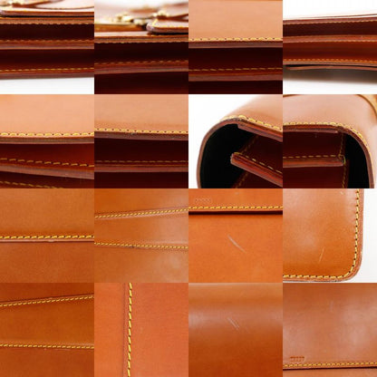 Louis Vuitton Selvyt Nubuck Leather Vintage Nomade Camel Mi8905 Men's Business