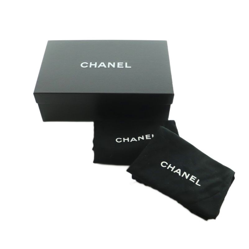 Chanel Camellias Ring Bag Sandals 34.5 21.5cm (8.46in) Black 94305 MI - OS