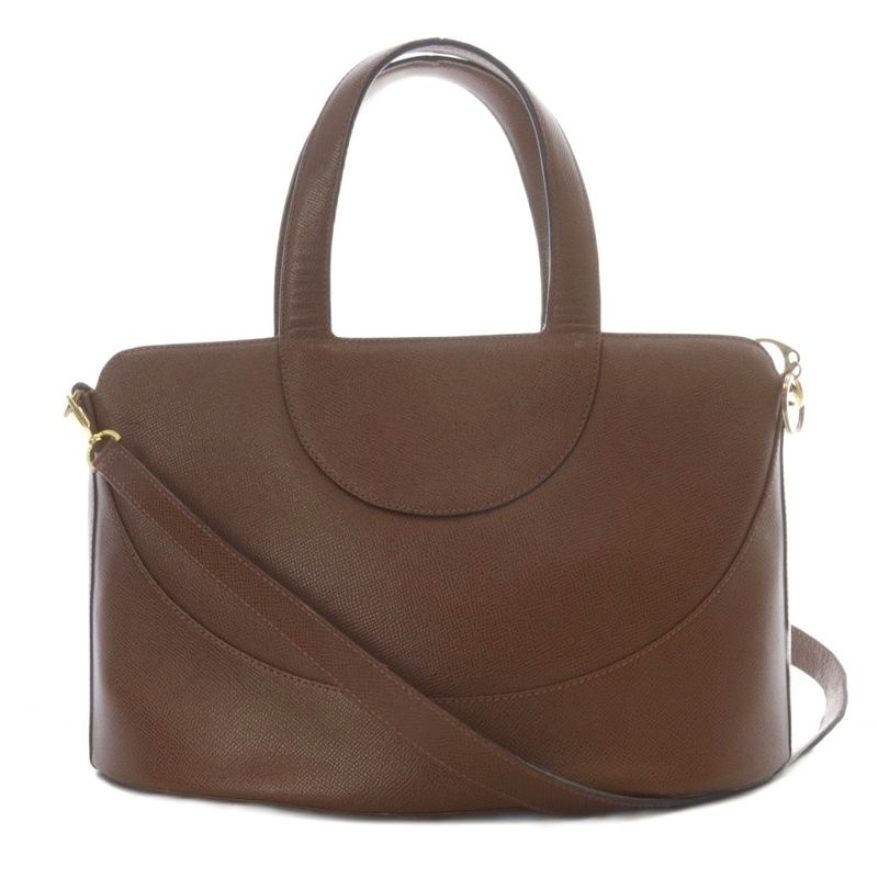 Bulgari Bvlgari Decorte 2WAY Bag Shoulder Bag Handbag Leather Brown