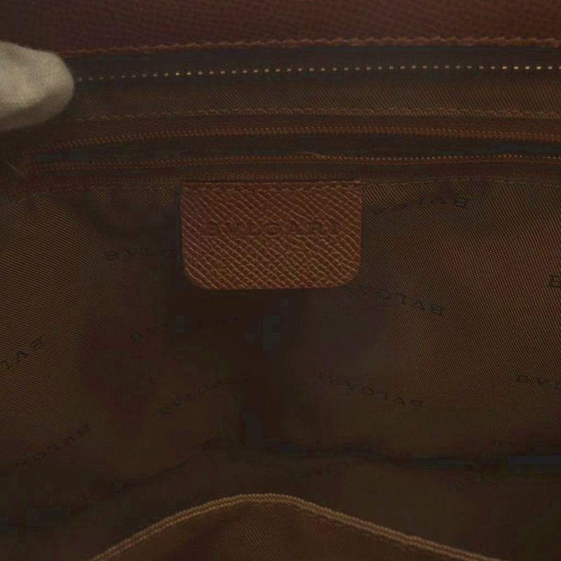 Bulgari Bvlgari Decorte 2WAY Bag Shoulder Bag Handbag Leather Brown