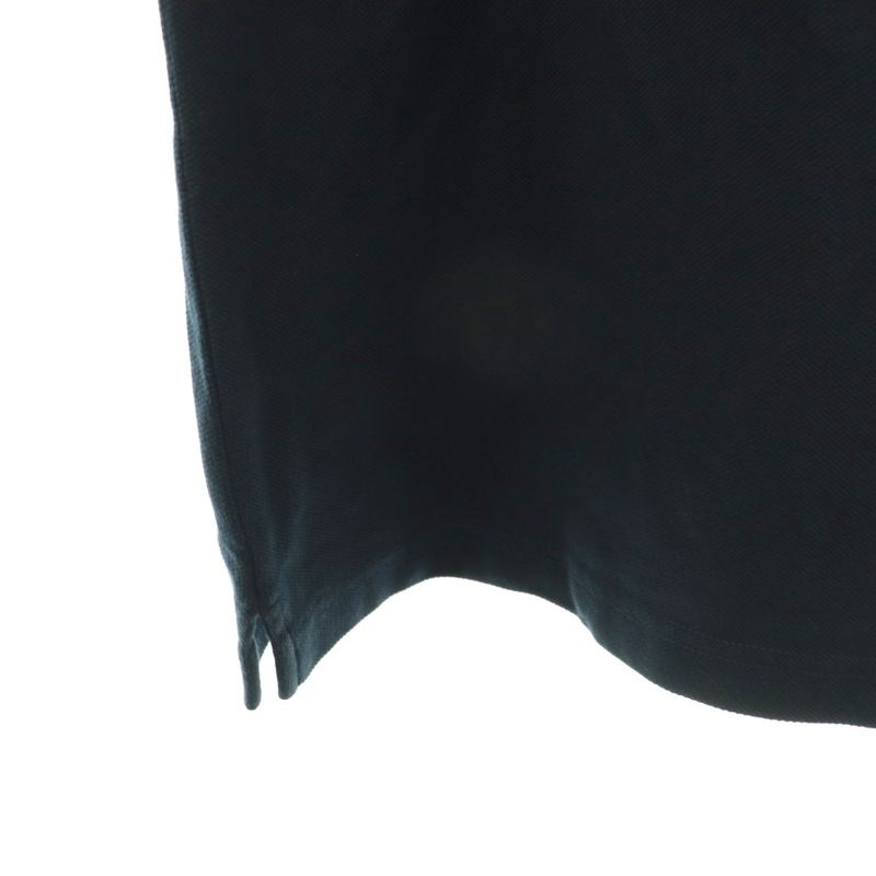 Prada Sjn256 Deer Fleece Rubber Logo Polo Shirt Short Sleeves XXL Navy White ES