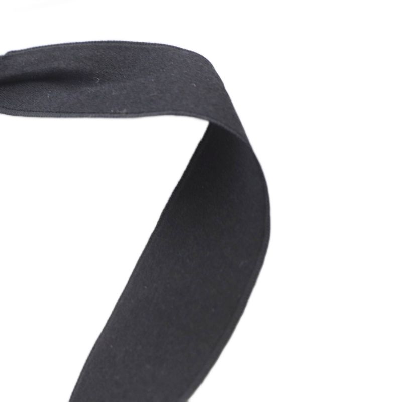 Chanel Ribbon Tie Choker Necklace Black
