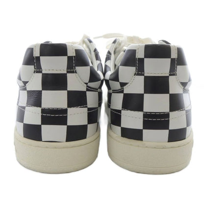 Christian DIOR D-bee Checker Sneakers Leather 35 White Black