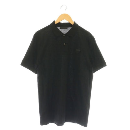 Prada Piquet Pique Short Sleeve Polo Shirt L Black Ujn444 DF - OS