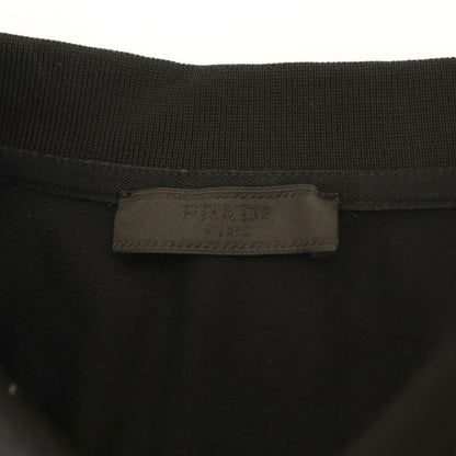 Prada Piquet Pique Short Sleeve Polo Shirt L Black Ujn444 DF - OS