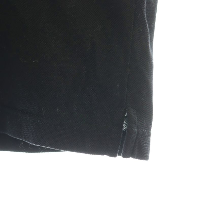 Prada Piquet Pique Short Sleeve Polo Shirt L Black Ujn444 DF - OS