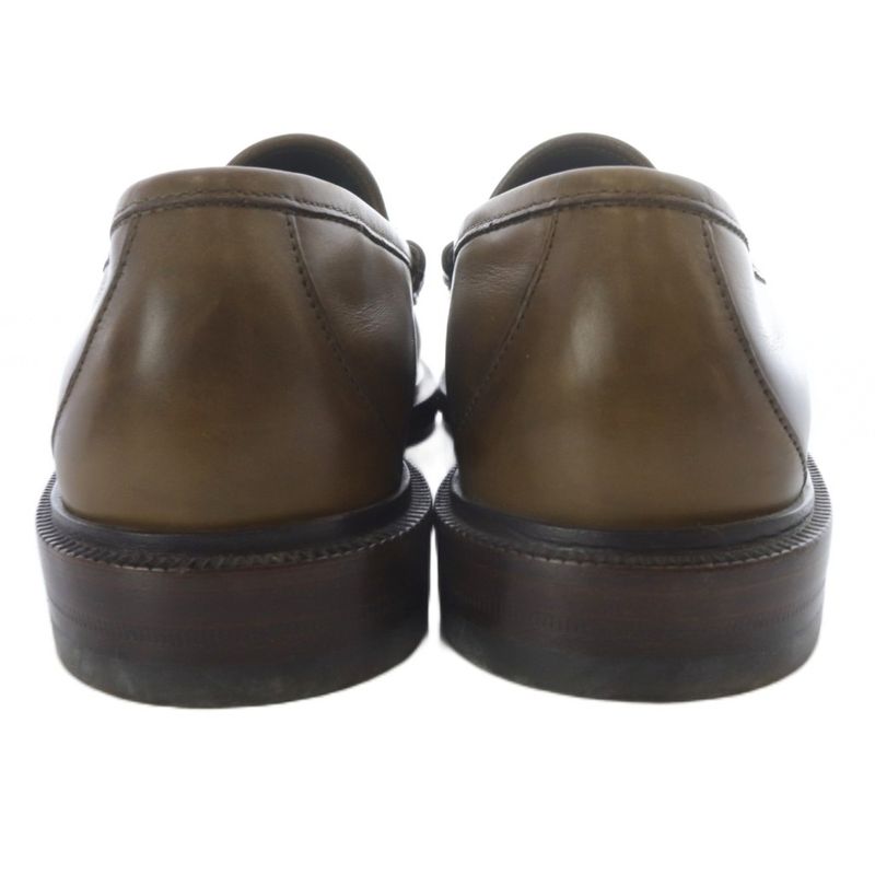 Gucci Horsebit Loafers Leather 5.5 Brown 273904