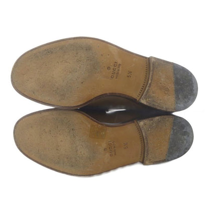 Gucci Horsebit Loafers Leather 5.5 Brown 273904