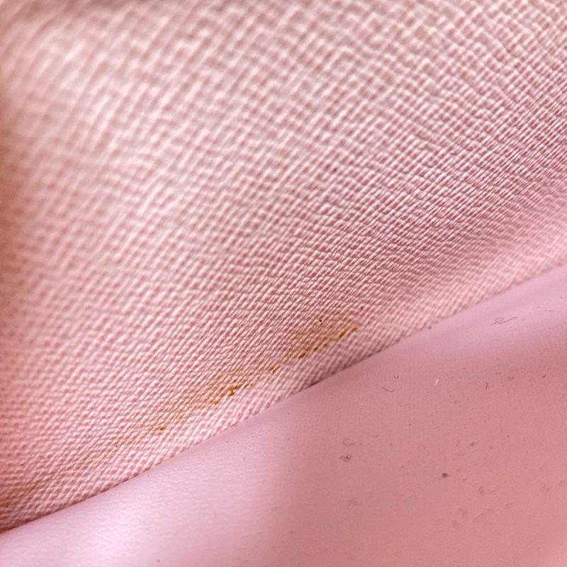 Louis Vuitton Damier Portefeuille Clemence N61264 Rose Ballerine Long Wallet