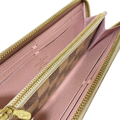 Louis Vuitton Damier Portefeuille Clemence N61264 Rose Ballerine Long Wallet