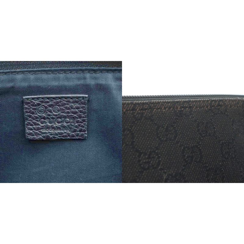 Gucci Handbag GG Canvas All Black 257300 RI - OS