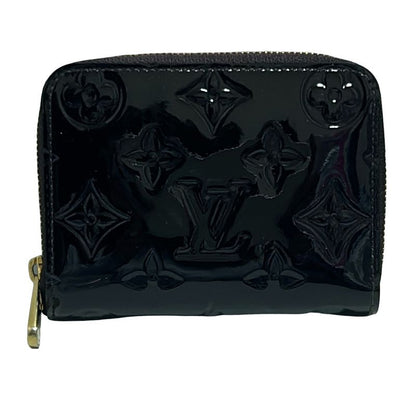 Louis Vuitton Coin Case Monogram Vernis Zippy Coin Purse M93607 Amarante Round