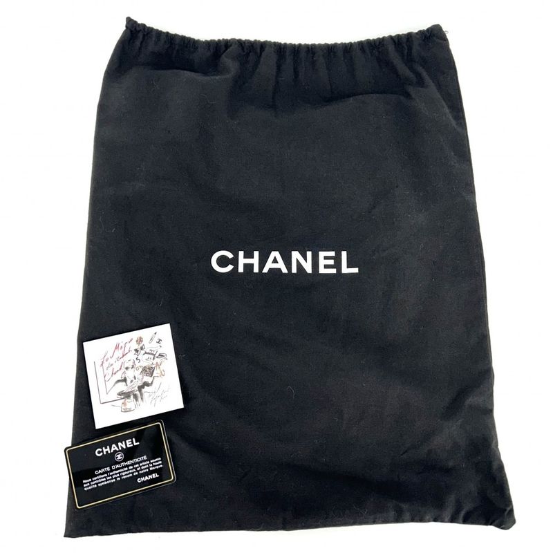 Chanel Tote Bag Women's Cambon Line Handbag Coco Mark Chanel Lambskin Black