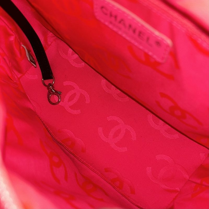 Chanel Tote Bag Women's Cambon Line Handbag Coco Mark Chanel Lambskin Black