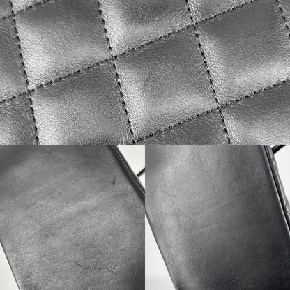 Chanel Tote Bag Women's Cambon Line Handbag Coco Mark Chanel Lambskin Black