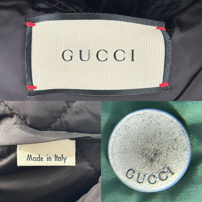 Gucci Down Jacket Men's GG Quilted Outerwear Sherry Line Apparel Clothing