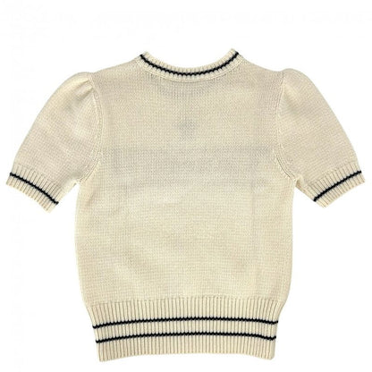 Christian Dior Knit Women's Short Sleeve Sweater Top Short Sleeve Apparel