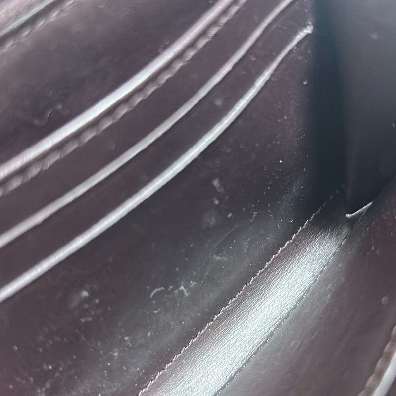 Louis Vuitton Coin Case Monogram Vernis Zippy Coin Purse M93607 Amarante Round