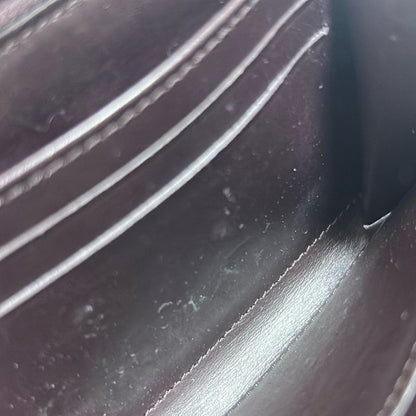 Louis Vuitton Coin Case Monogram Vernis Zippy Coin Purse M93607 Amarante Round