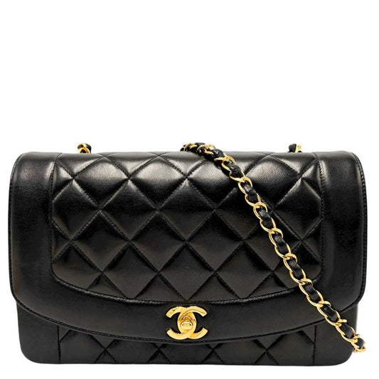 Chanel Shoulder Bag Women Matelasse Diana 25 Chain Coco Mark Shoulder Crossbody