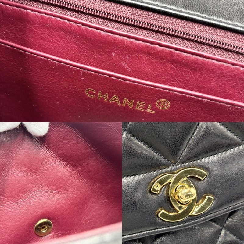 Chanel Shoulder Bag Women Matelasse Diana 25 Chain Coco Mark Shoulder Crossbody