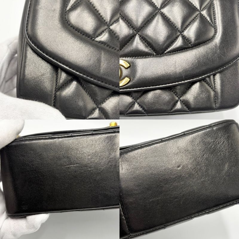 Chanel Shoulder Bag Women Matelasse Diana 25 Chain Coco Mark Shoulder Crossbody