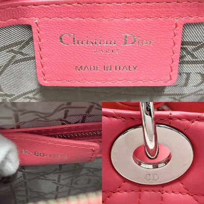 Christian Dior 2WAY Ladies Medium Lady Dior Handbag Shoulder Bag Crossbody