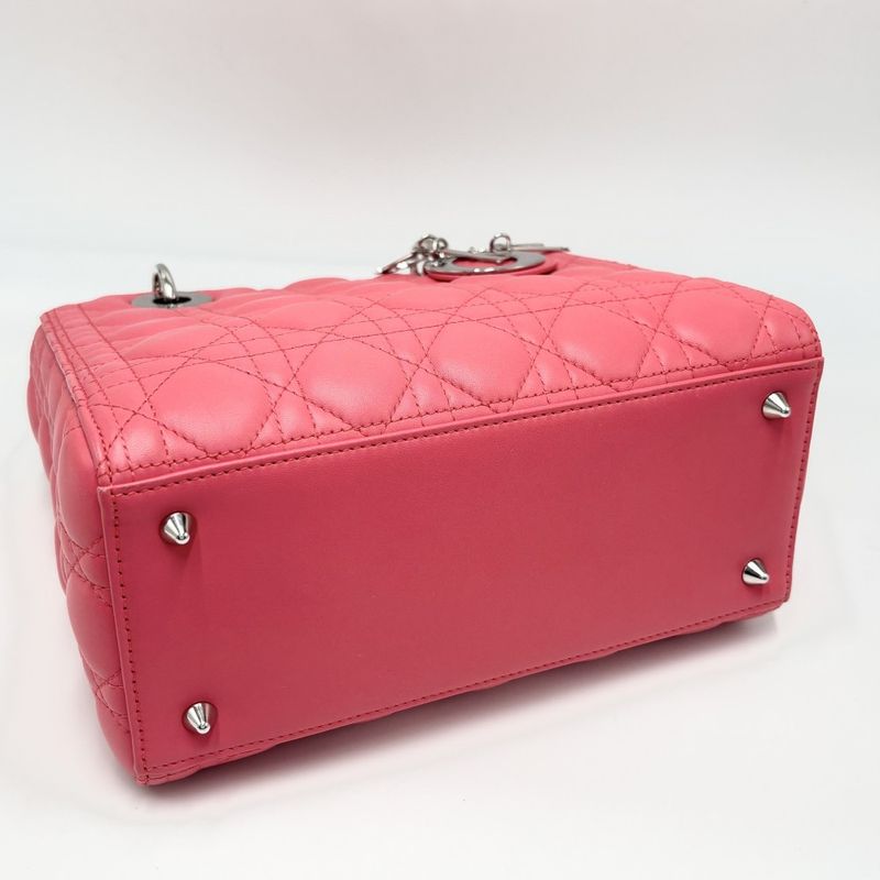 Christian Dior 2WAY Ladies Medium Lady Dior Handbag Shoulder Bag Crossbody