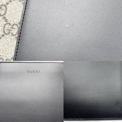 Gucci Clutch Bag Men Pouch Second Bag Gucci 495017 GG Supreme Canvas Leather