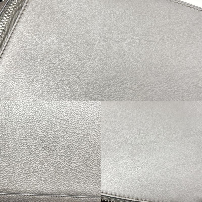 Loewe Backpack Men's Anagram Goya Backpack Loewe Leather Gray Silver Hardware