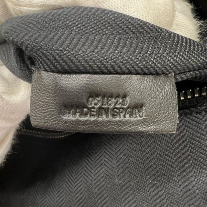 Loewe Backpack Men's Anagram Goya Backpack Loewe Leather Gray Silver Hardware