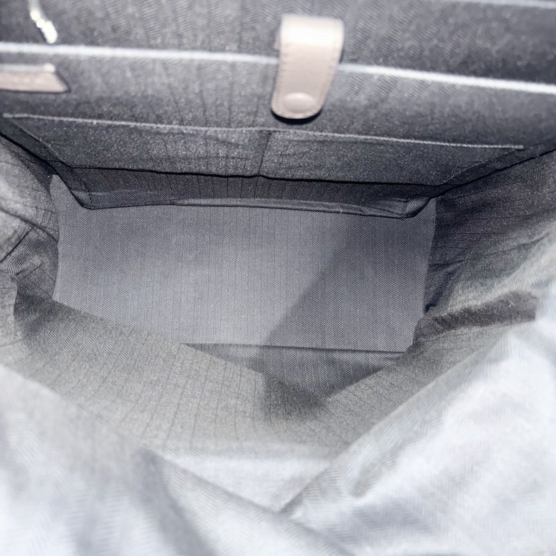 Loewe Backpack Men's Anagram Goya Backpack Loewe Leather Gray Silver Hardware