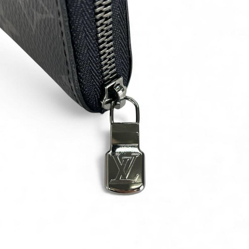 Louis Vuitton Coin Case Men's Monogram Eclipse Zippy Coin Purse Vertical Louis