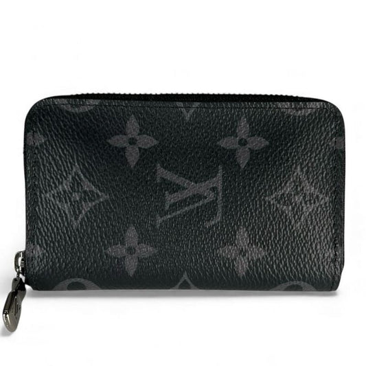 Louis Vuitton Coin Case Men's Monogram Eclipse Zippy Coin Purse Vertical Louis