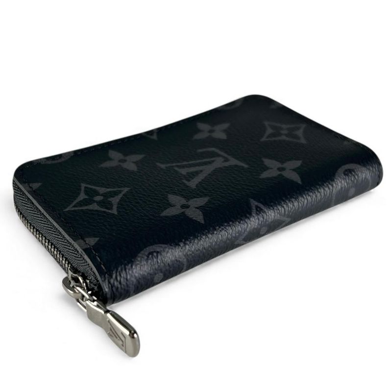 Louis Vuitton Coin Case Men's Monogram Eclipse Zippy Coin Purse Vertical Louis