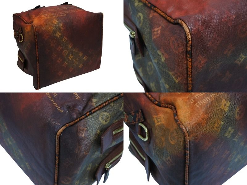 Louis Vuitton Richard Prince Jokes Man Crazy Handbag Rouge Gold — view 5