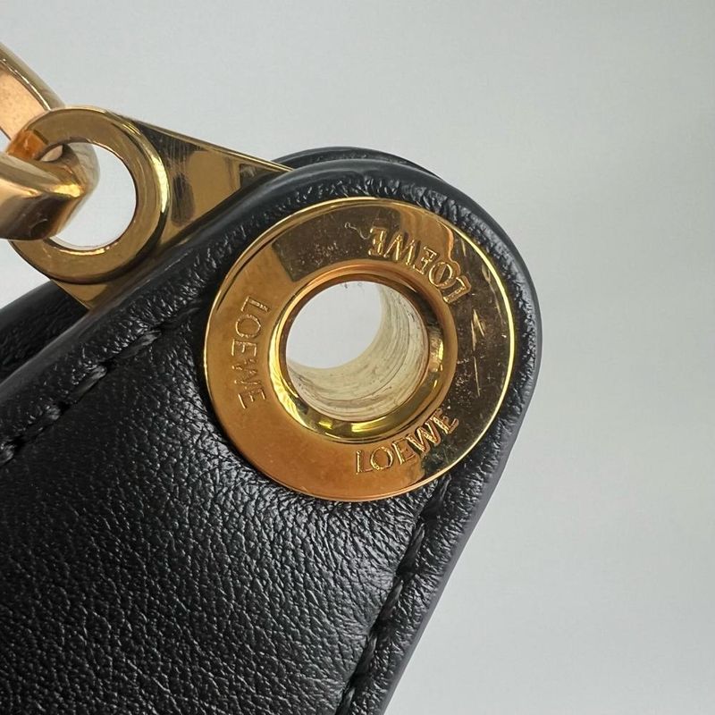 Loewe Handbag Women's Luna Anagram Shoulder Half Moon Total One Shoulder Loewe