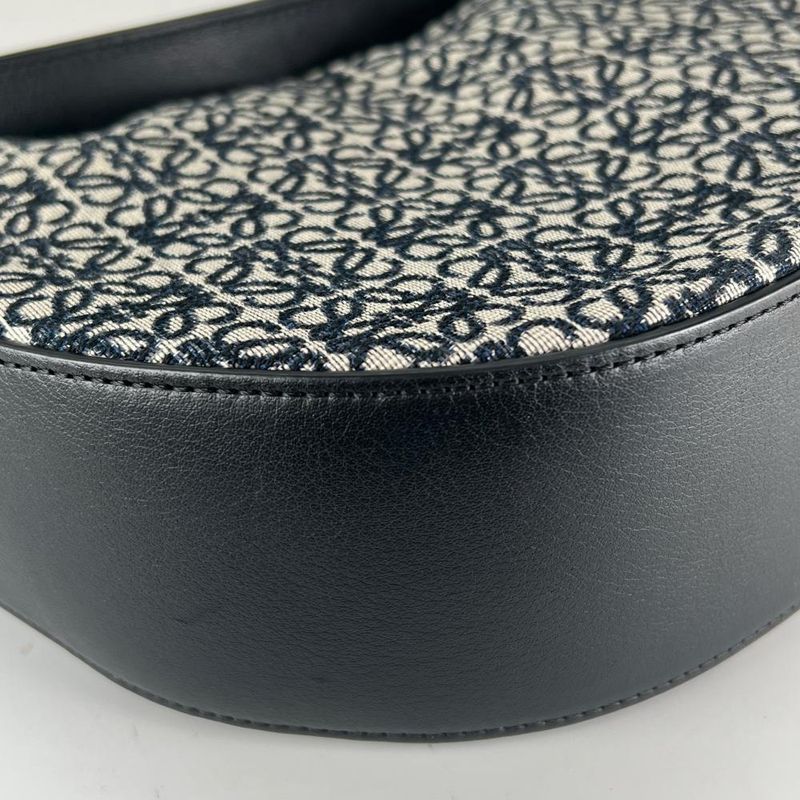 Loewe Handbag Women's Luna Anagram Shoulder Half Moon Total One Shoulder Loewe