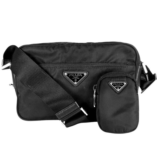 Prada Shoulder Bag Unisex Re-nylon Saffiano Triangle Logo Shoulder Crossbody