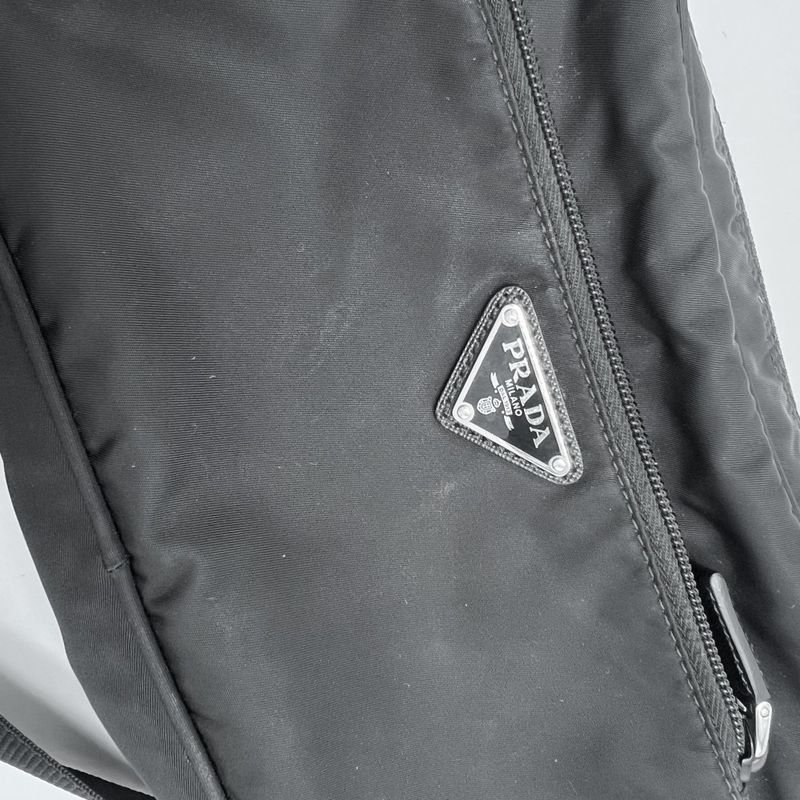 Prada Shoulder Bag Unisex Re-nylon Saffiano Triangle Logo Shoulder Crossbody