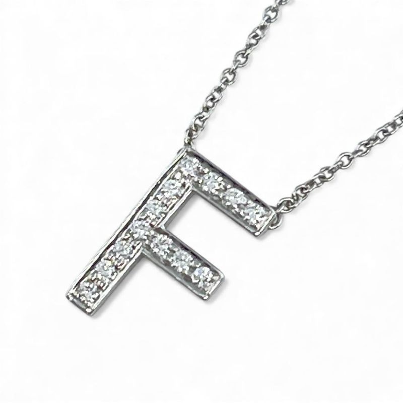 Tiffany & Co Necklace Women's Jewelry Accessories Letter Initial F Tiffany & Co