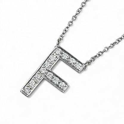 Tiffany & Co Necklace Women's Jewelry Accessories Letter Initial F Tiffany & Co