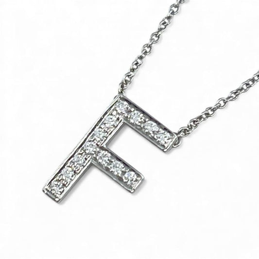 Tiffany & Co Necklace Women's Jewelry Accessories Letter Initial F Tiffany & Co