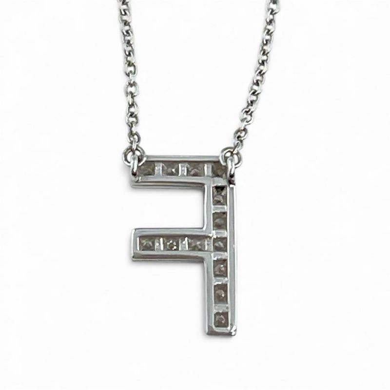 Tiffany & Co Necklace Women's Jewelry Accessories Letter Initial F Tiffany & Co