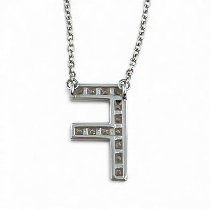 Tiffany & Co Necklace Women's Jewelry Accessories Letter Initial F Tiffany & Co