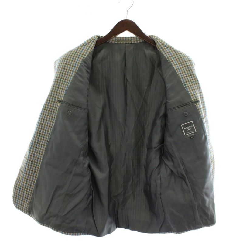 Christian DIOR Monsieur Sportswear Tailored Jacket Wool Single 2B Fully Lined
