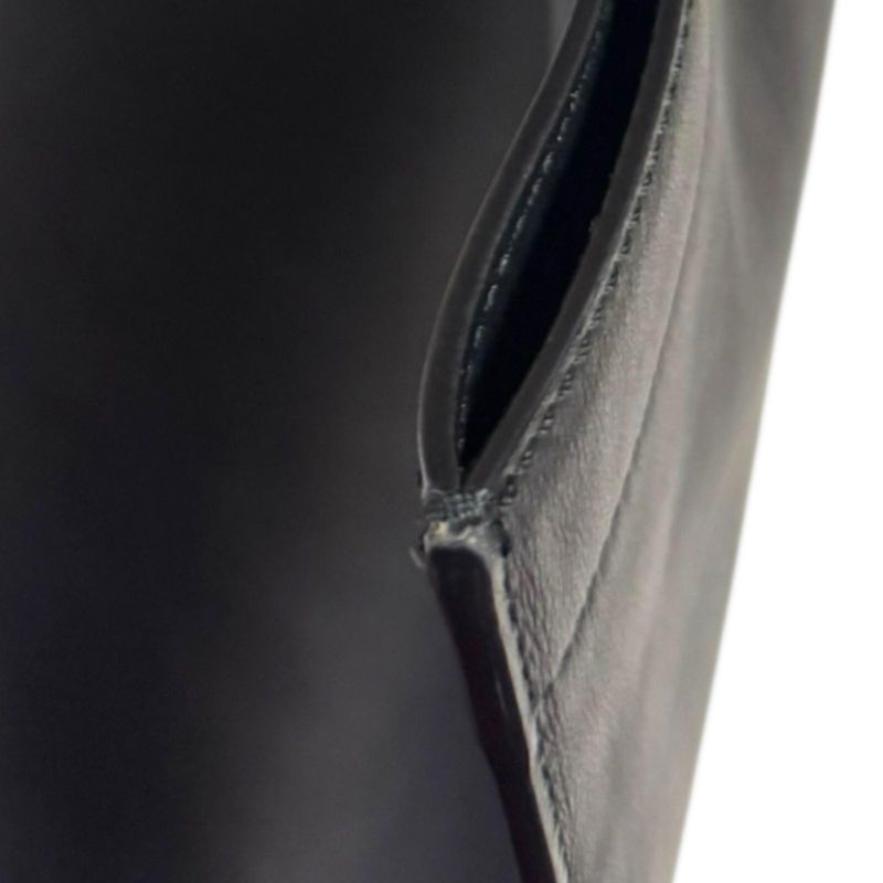 Fendi Flat Shopping Bag Tote Leather 7va538 Black Men's Fendi Preowned Fendi