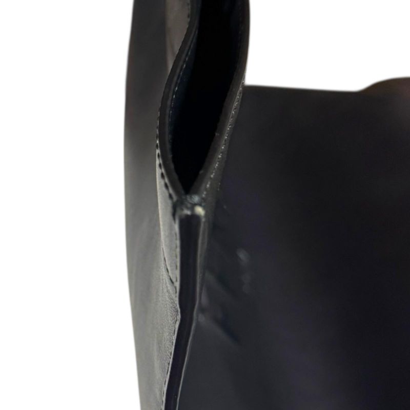 Fendi Flat Shopping Bag Tote Leather 7va538 Black Men's Fendi Preowned Fendi