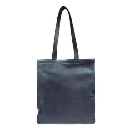 Fendi Flat Shopping Bag Tote Leather 7va538 Black Men's Fendi Preowned Fendi