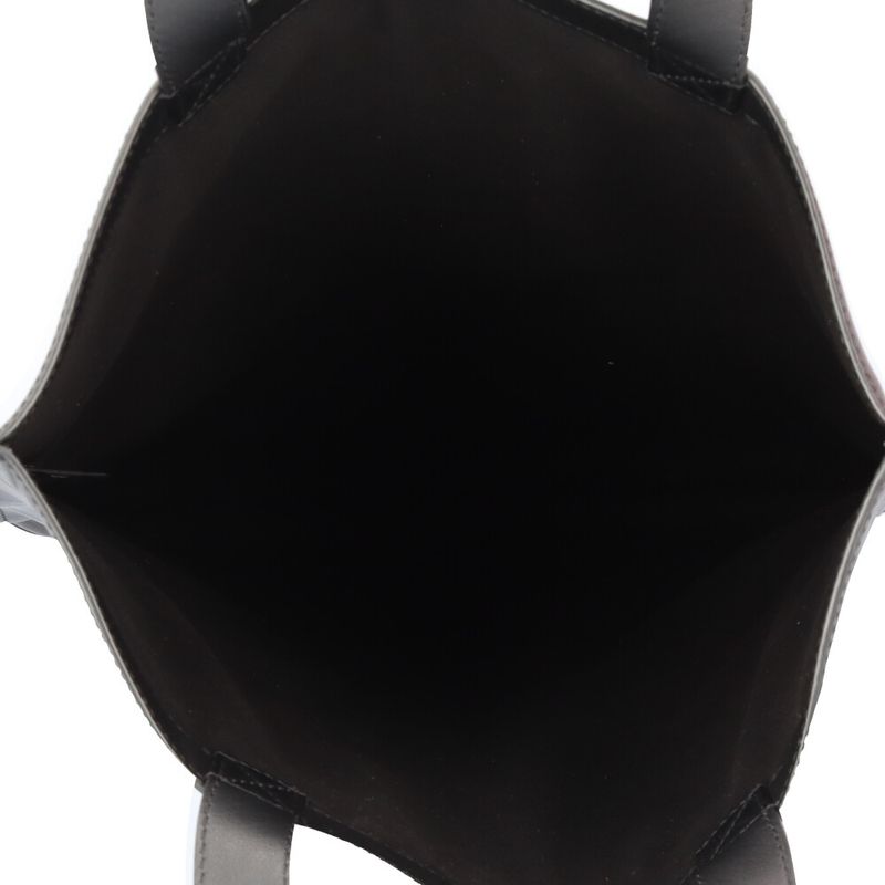 Fendi Flat Shopping Bag Tote Leather 7va538 Black Men's Fendi Preowned Fendi